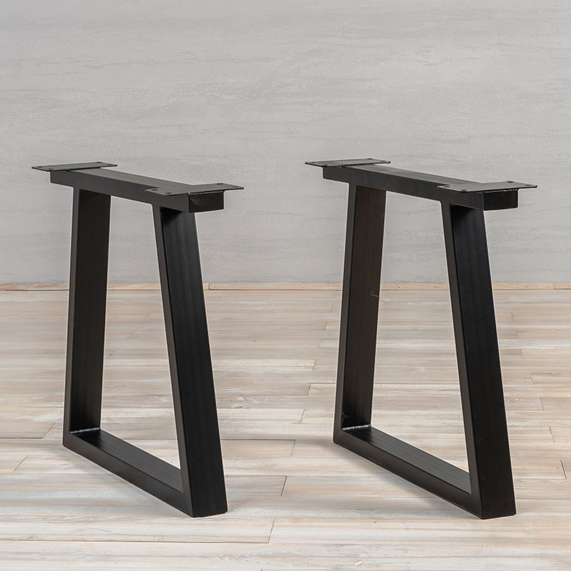 Black Metal Table Legs Trapez
